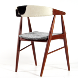Fauteuil scandinave en bois 1960