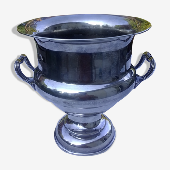 English silver metal champagne bucket