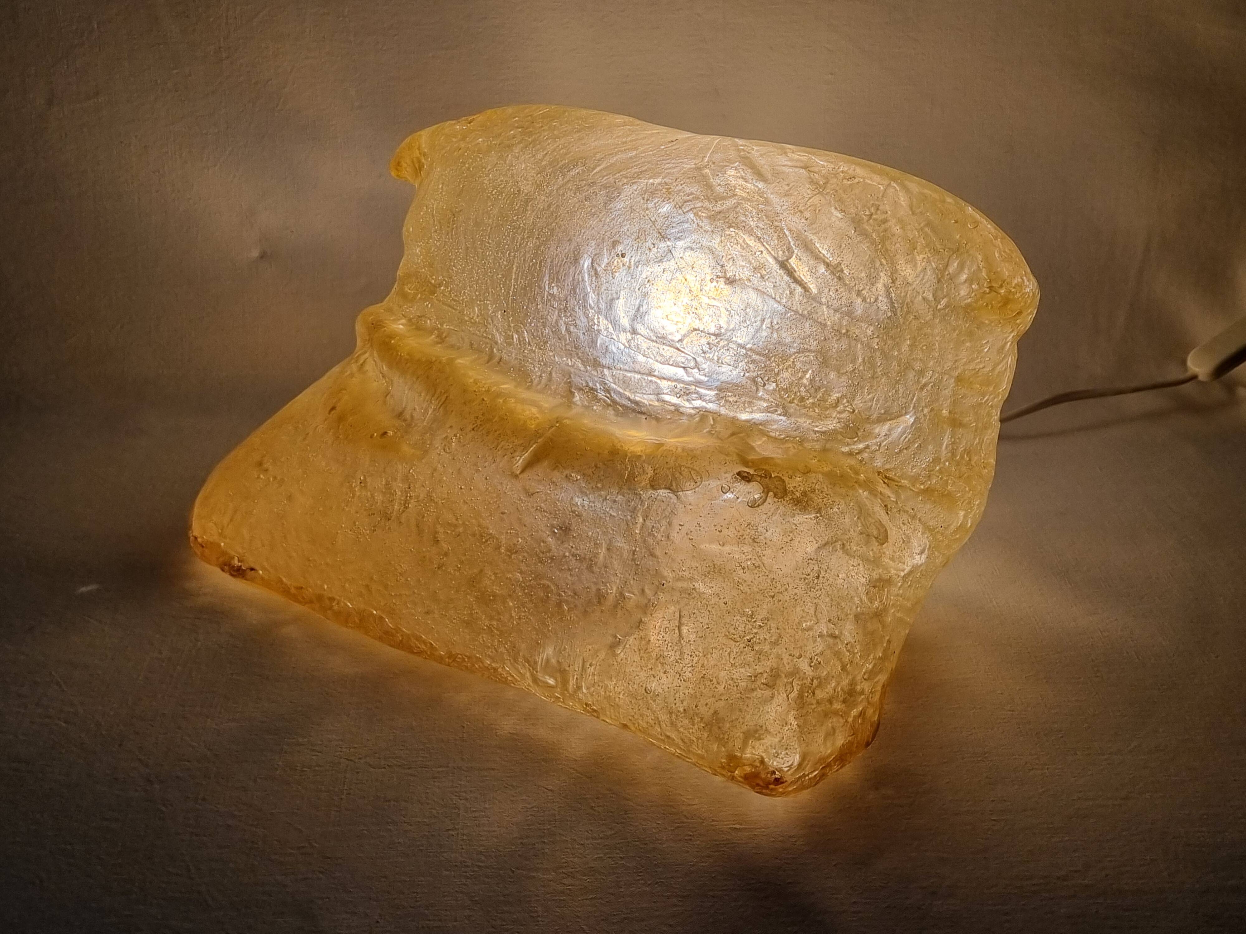 Hajime Goto design lamp small model vintage resin 1970, 30 cm