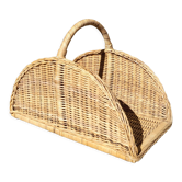 Wicker log basket