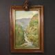 Italian signed landscape painting from 20th century