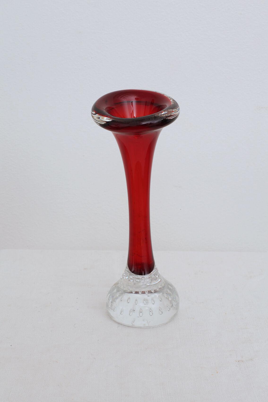 Scandinavian vase aseda red 1960