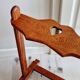 Old rustic wood towel rack heart