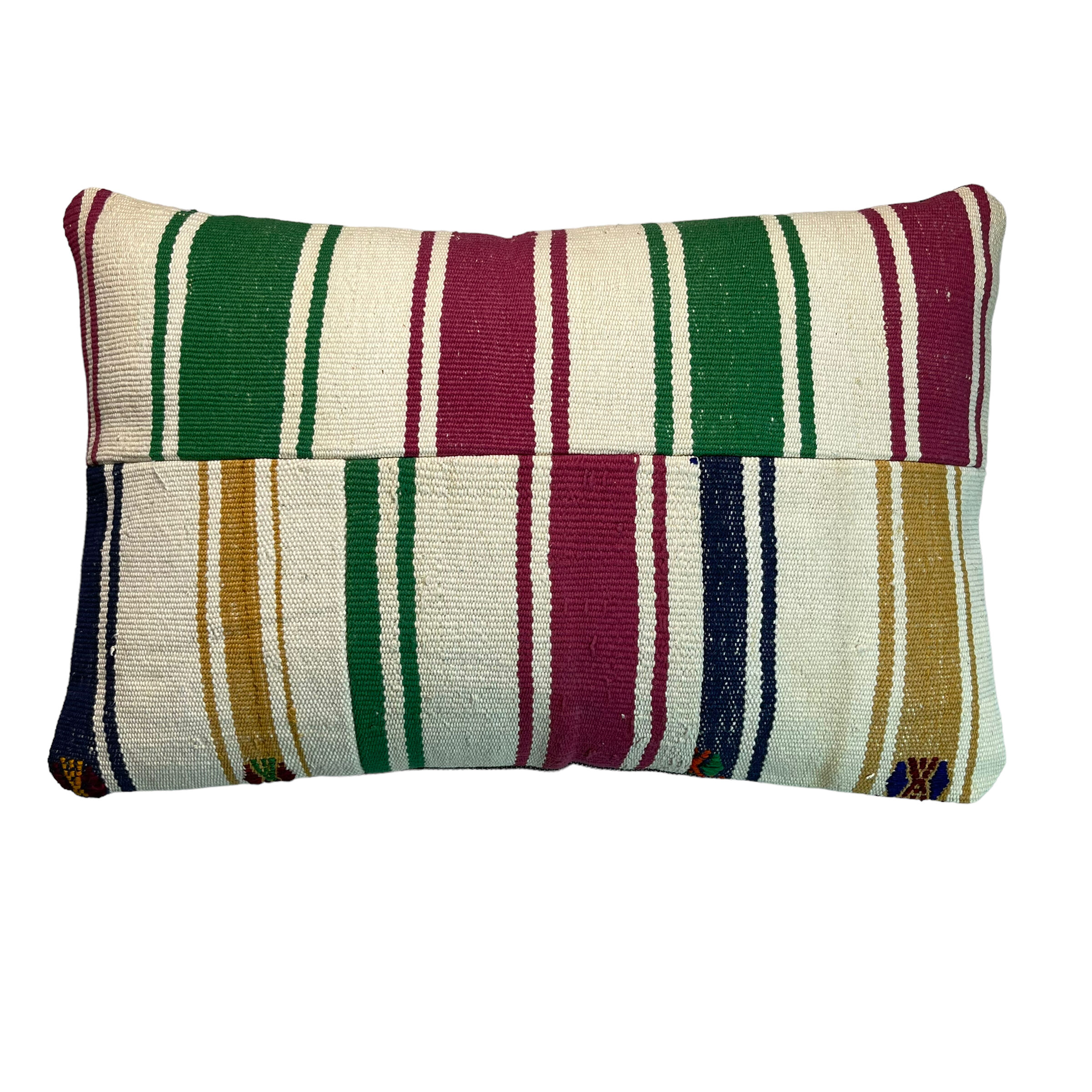 Vintage turkish kilim cushion cover , 40 x 60 cm