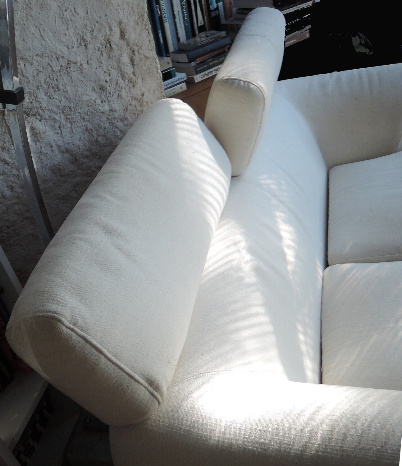 canapé blanc écru Cina