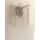 Hammered Strips listelli Murano Glass Wall Sconce by Simoeng