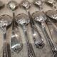 12 silver-plated metal teaspoons, Ercuis silversmith, Louis XV 29