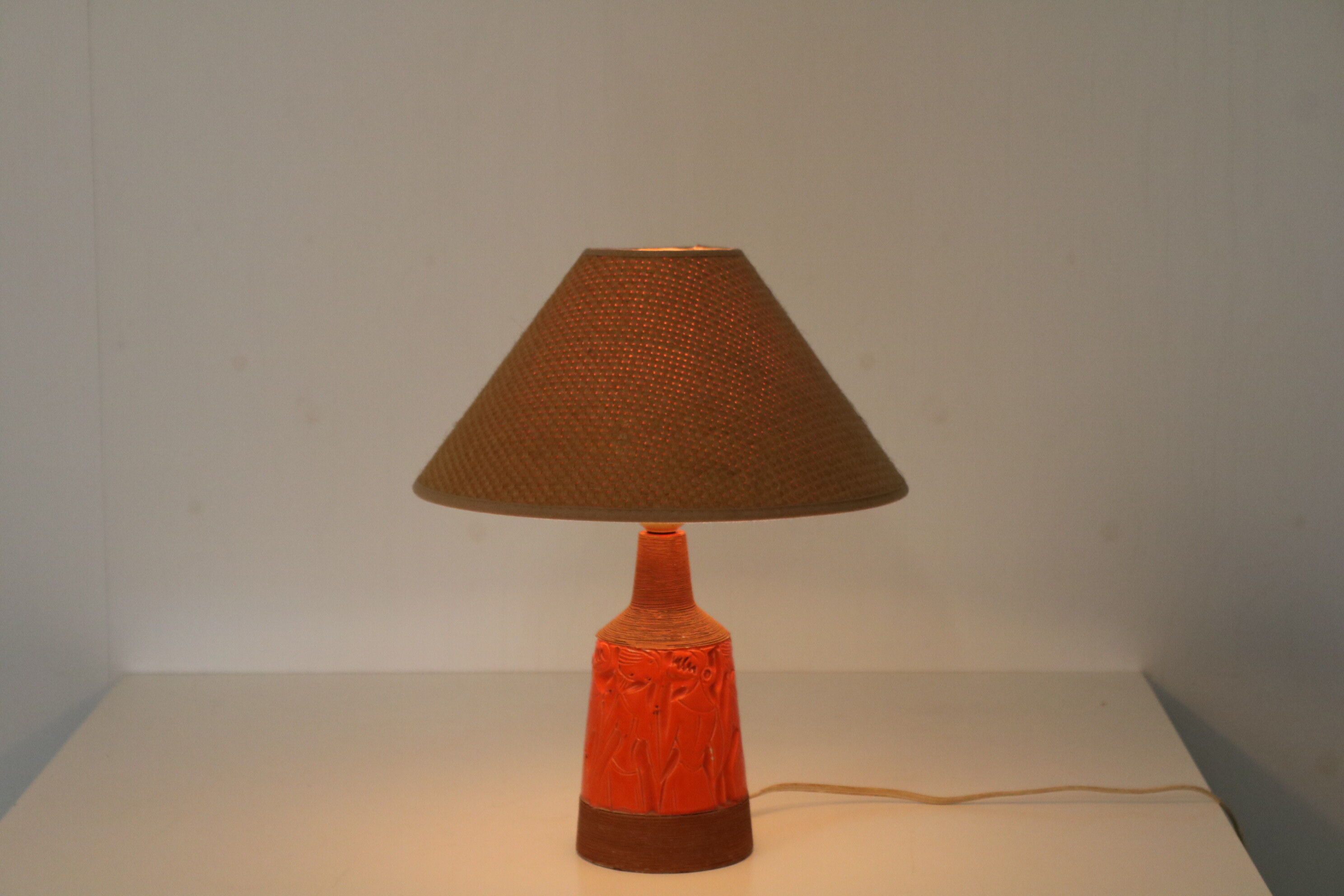 Ceramics table lamp by Fratelli Fanciullacci, Italy 1960
