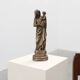 19th Century Belgian Madonna and Child Statue on Octagonal Base, Belgium