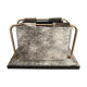 Letter holder in cowhide and brass