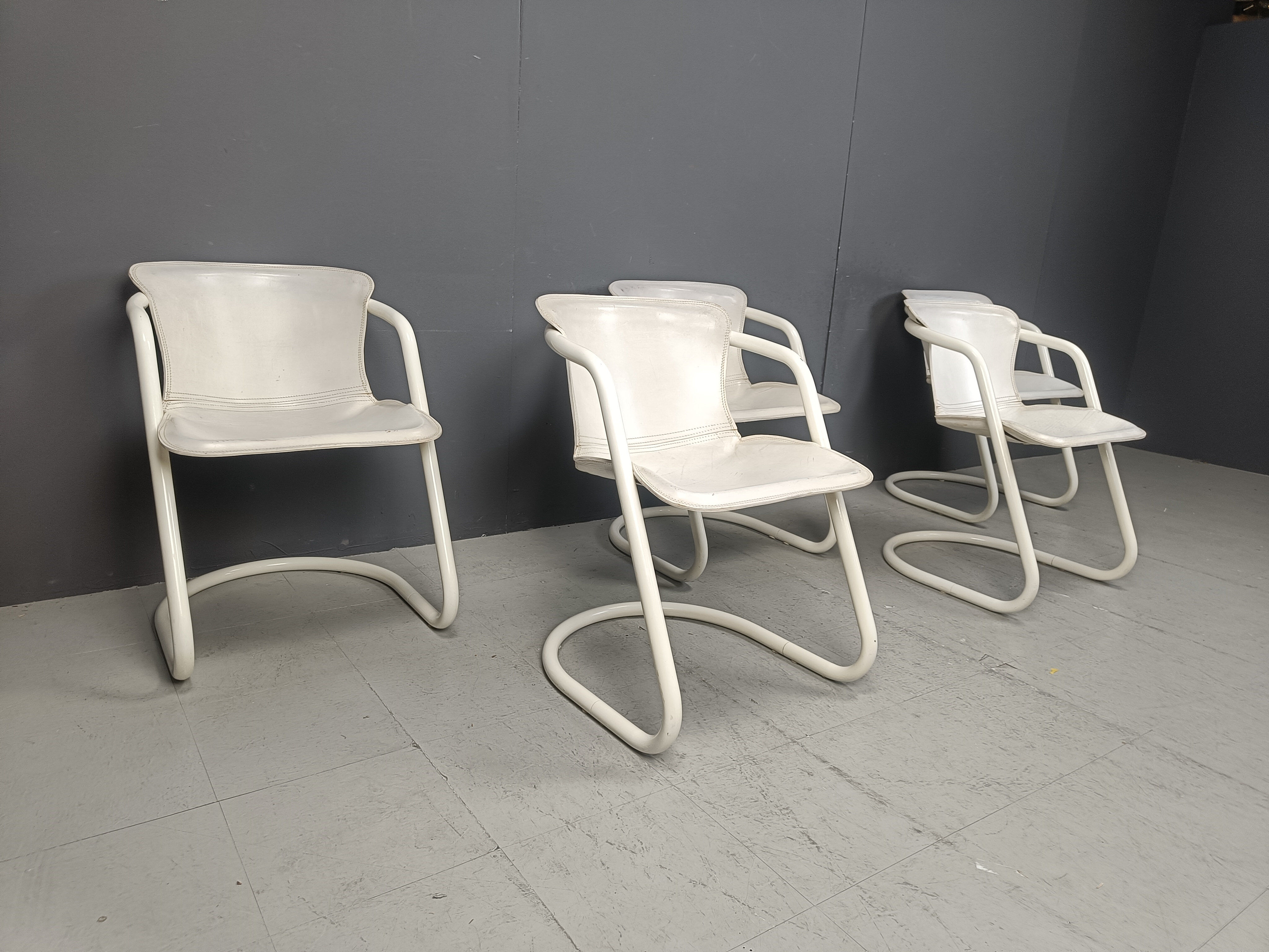 Vintage dining chairs by Metaform, set of 5 - 1970s