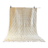 Moroccan Berber rug Beni Ouarain in beige wool