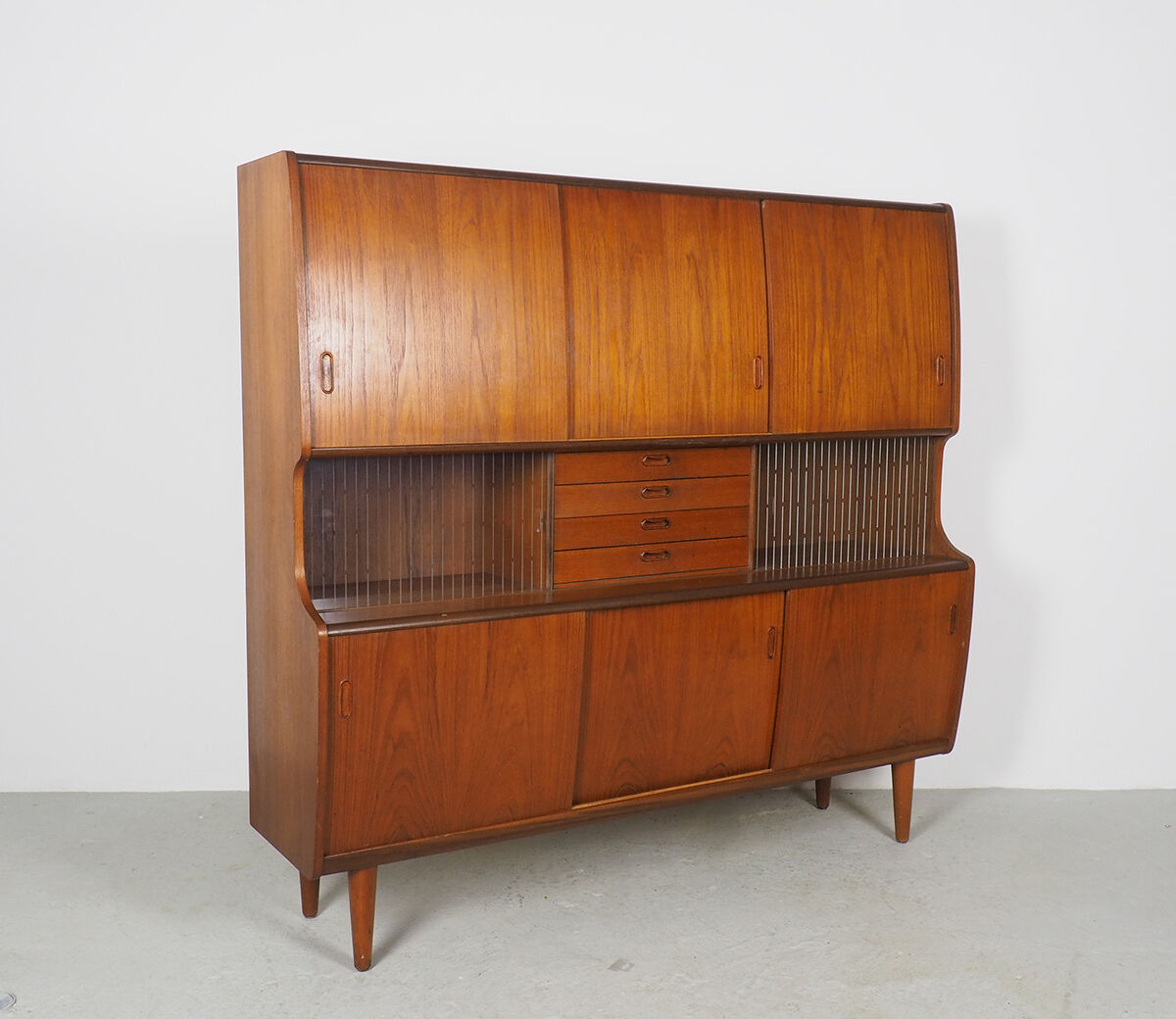 Danish design buffet with sliding doors by Poul Jessen, 1960's