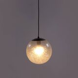 Glass globe hanging lamp by Doria Leuchten, 1970s