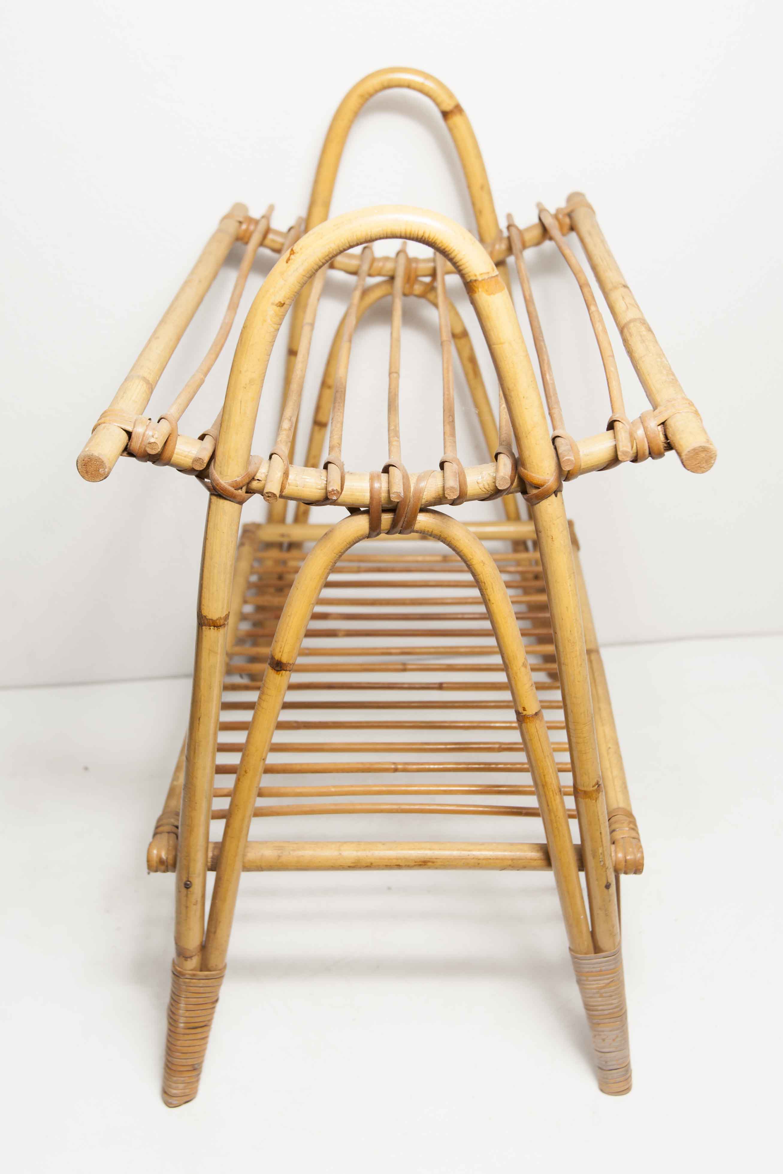 Bamboo magazine holder 1960