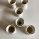 set of 6 coquetiers in fine earthenware iron earth fine 19th
