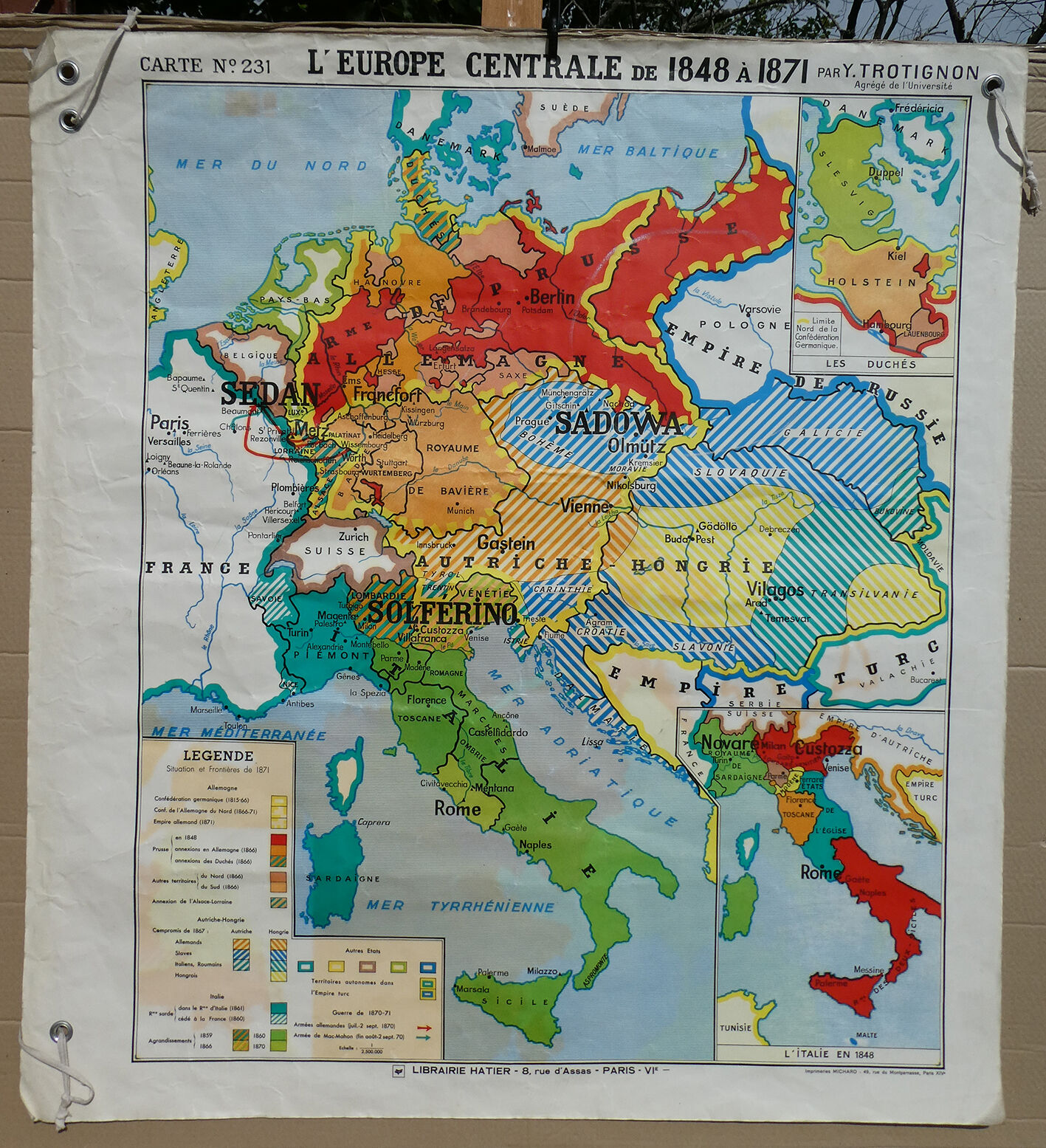 Hatier school map of Europe