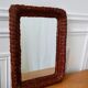 Vintage 1960s rattan mirror