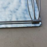 Antique mirror and chrome tray from the Art Deco period 1930