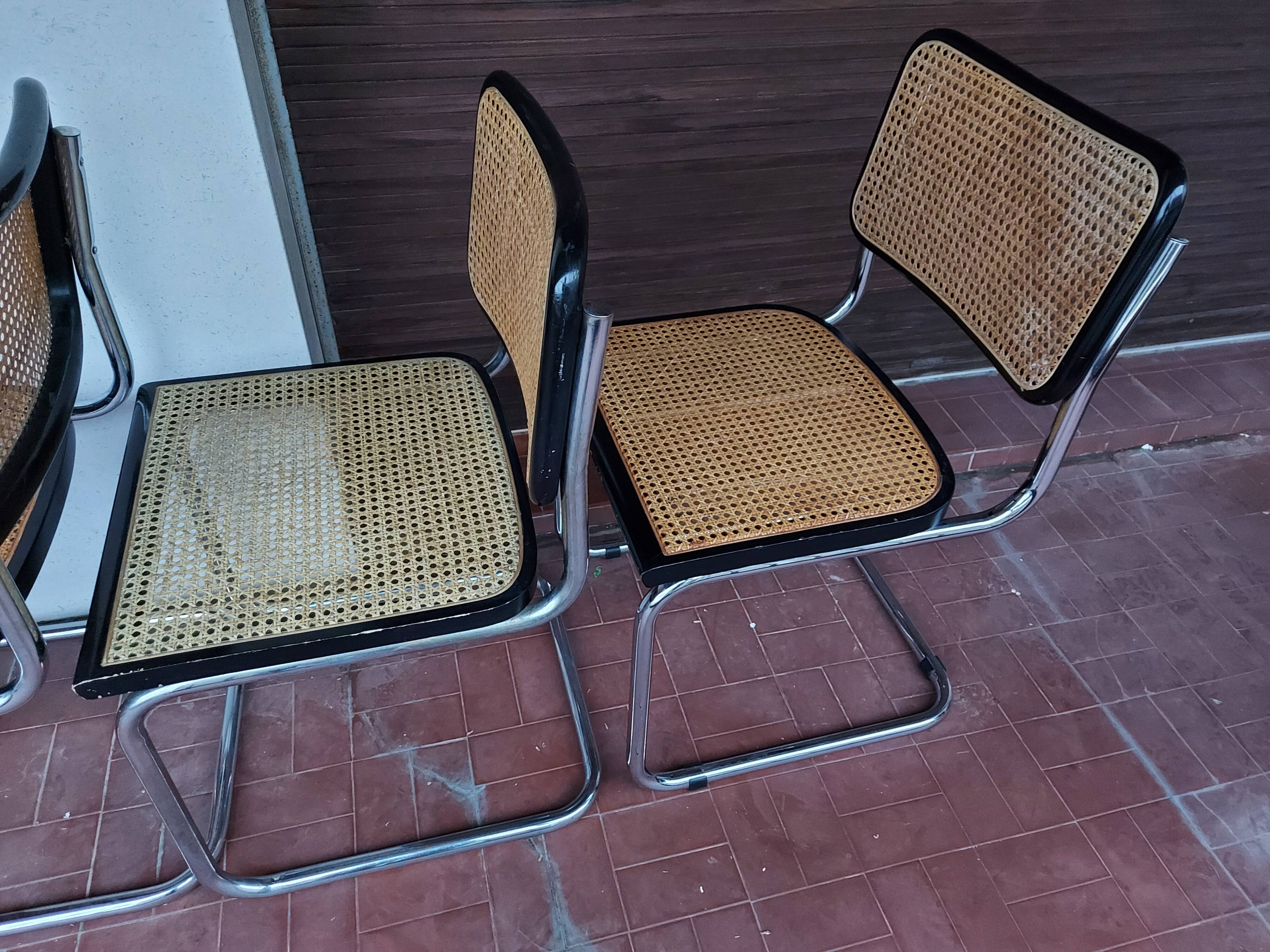 Set of 5 chairs Marcel Breuer B32