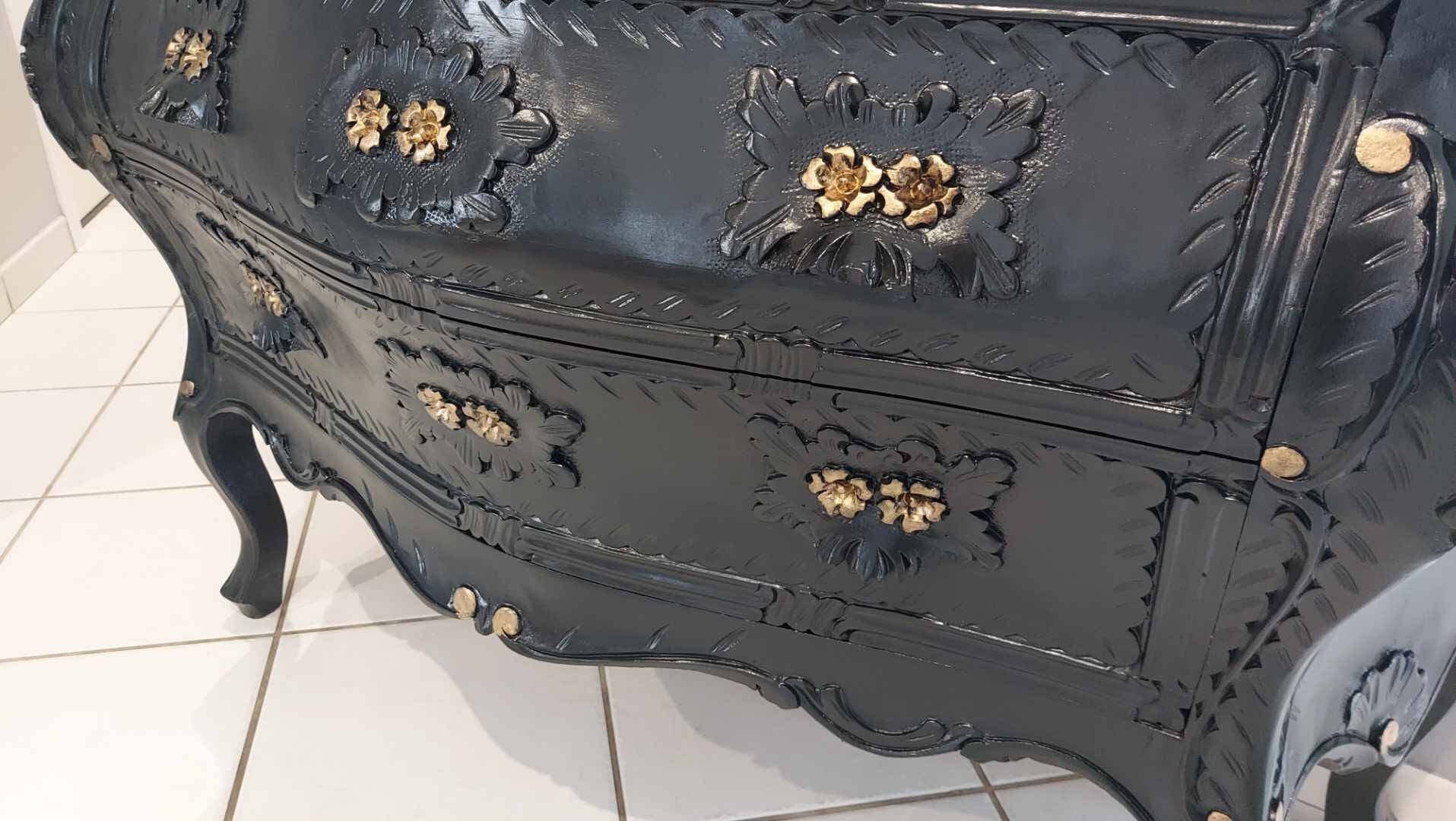 Louis xv style tomb chest of drawers