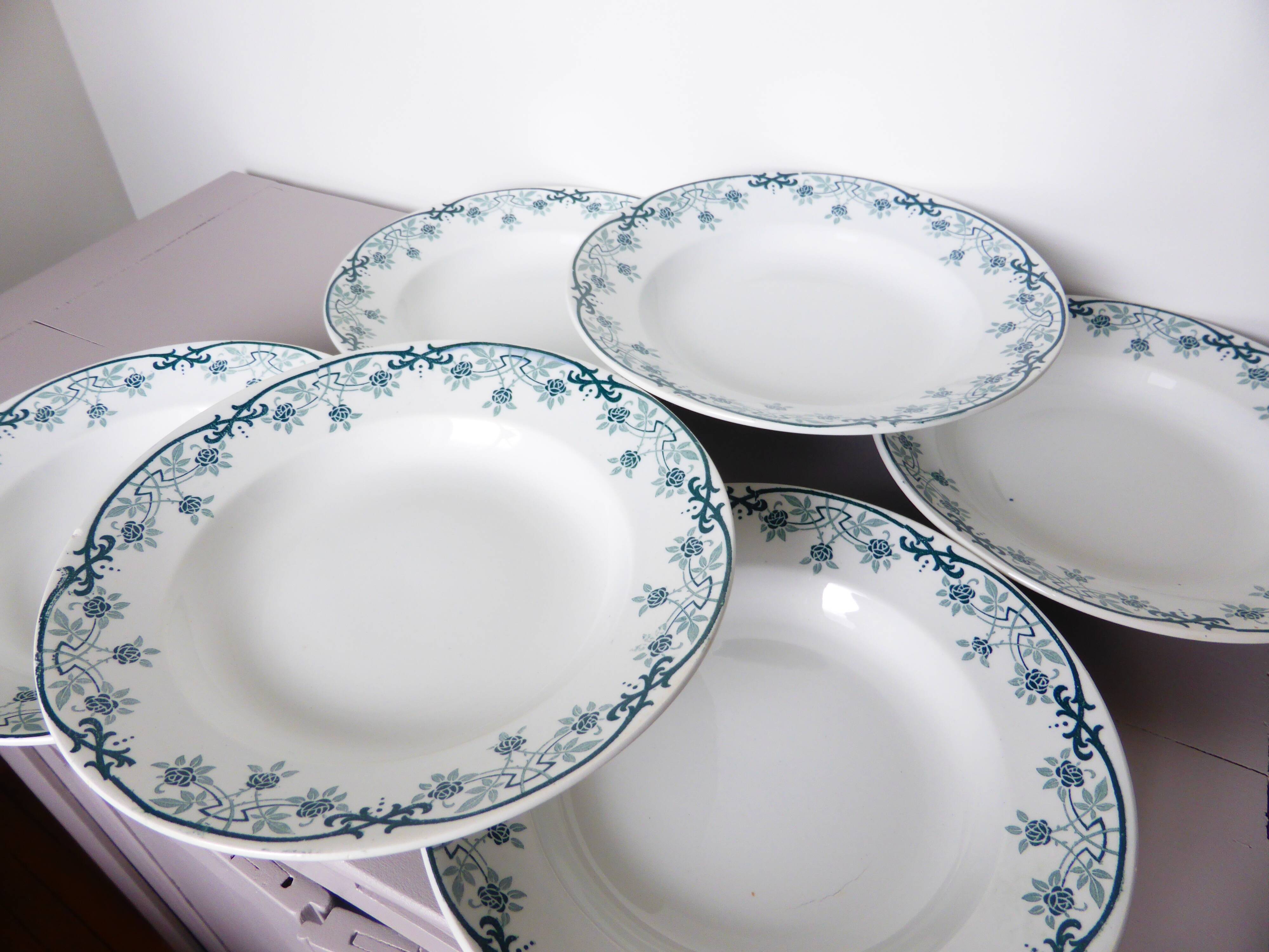 6 soup plates from St Amand and Hamage, Bleriot model 2008153