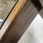 Teak coffee table with smoked glass 1970"