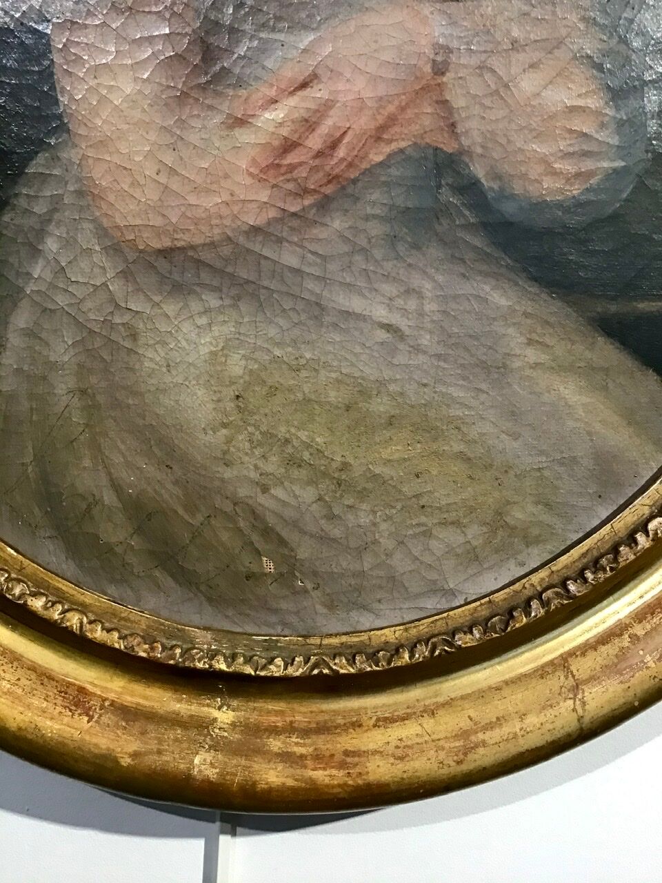 Portrait of woman in white dress, 19th century