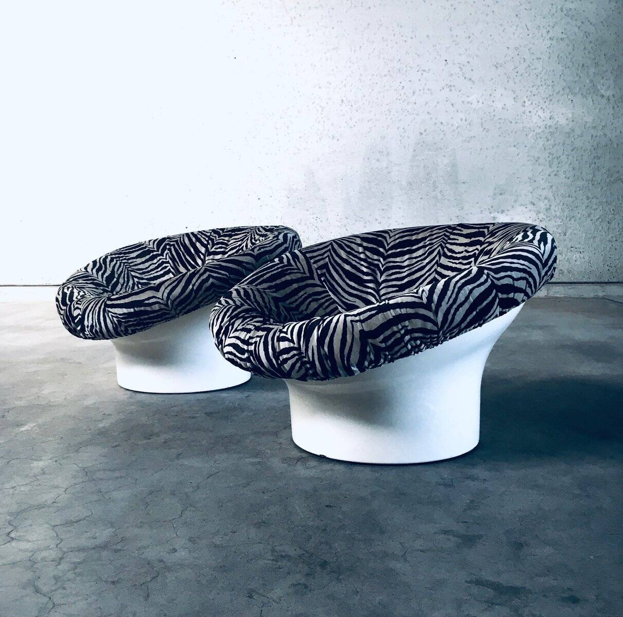 Space Age Krokus Pod Lounge Chairs by Lennart Bender for Dux, Sweden, 1968, Set of 2