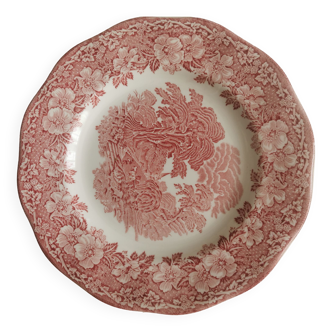 Vintage dessert plate Enoch Wedgwood (Tunstall). Pink Woodland model