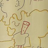 Lithograph, Long Live the Track, Jean Cocteau