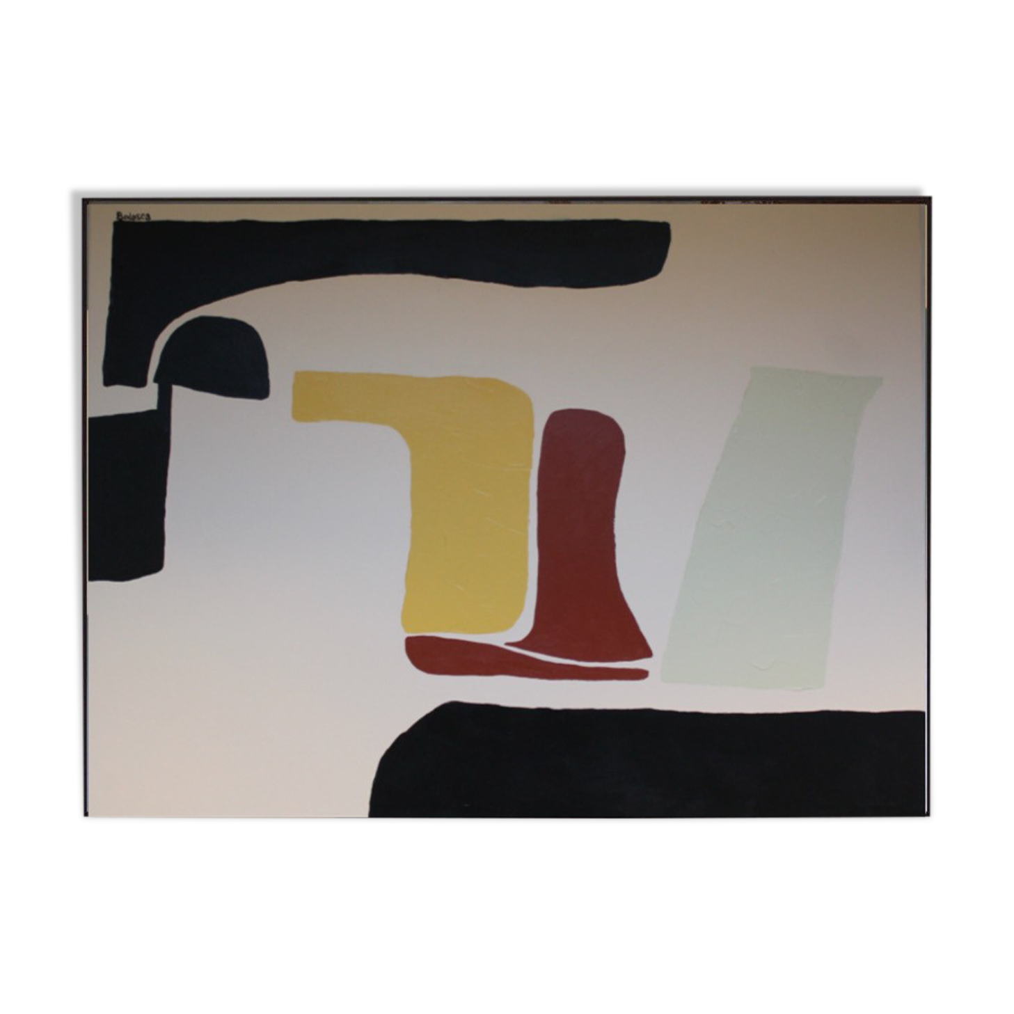 Large abstract acrylic painting for contemporary living room decoration 100x80cm