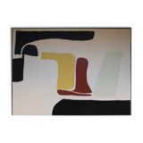 Large abstract acrylic painting for contemporary living room decoration 100x80cm