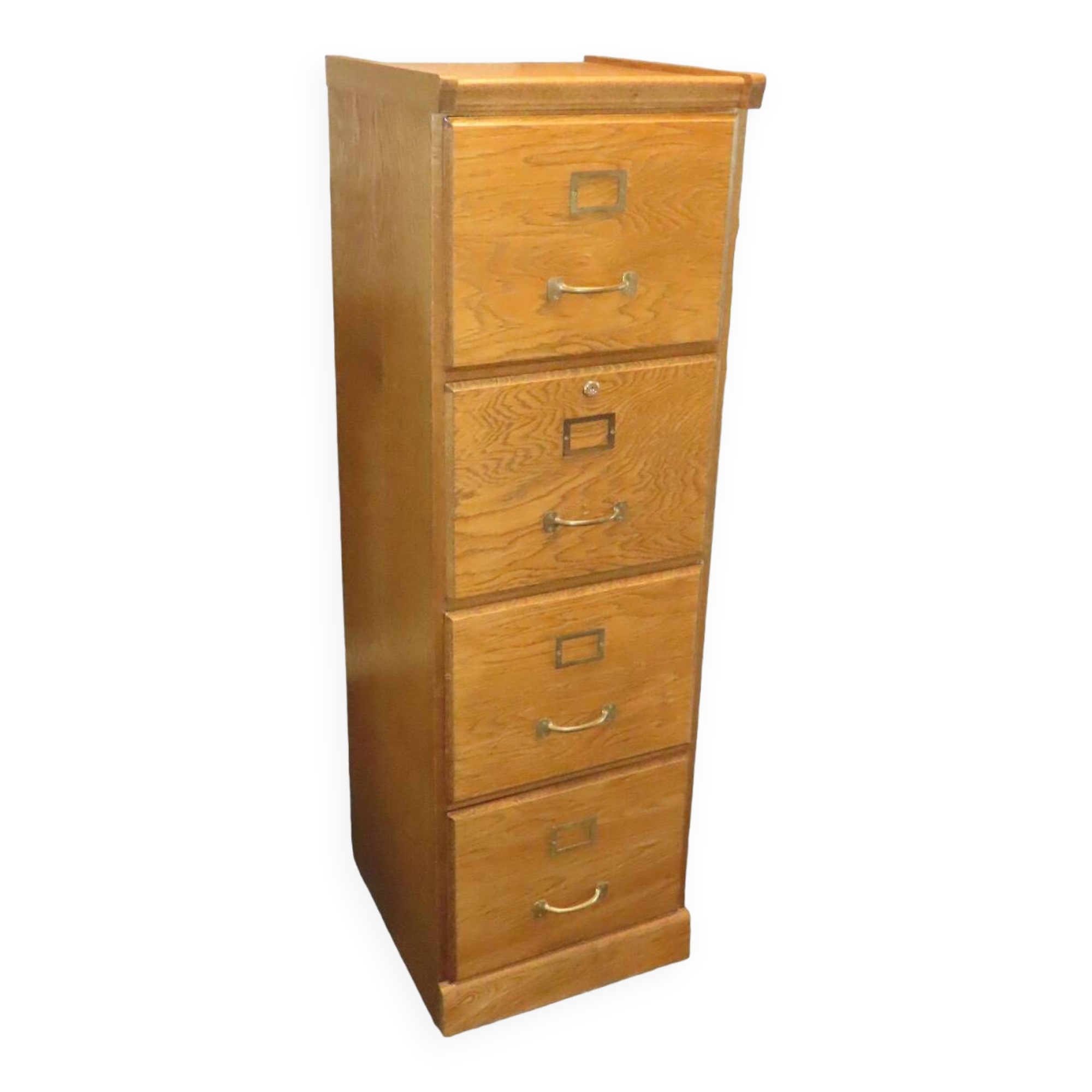 Oak filing cabinet 4 drawers vintage hanging filing cabinet from the 1930s