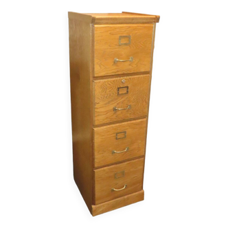 Oak filing cabinet 4 drawers vintage hanging filing cabinet from the 1930s