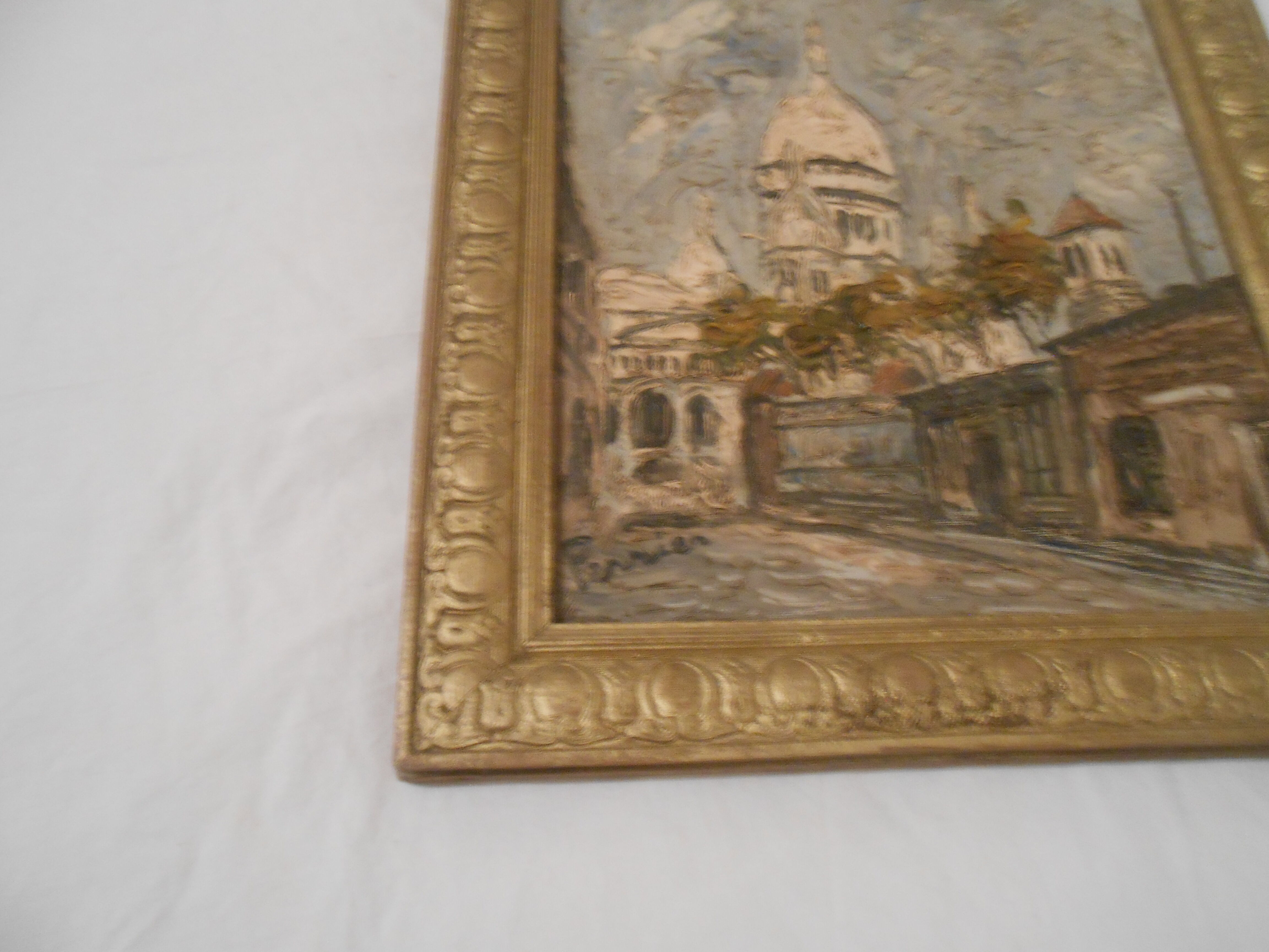 ancient oil on canvas by Perrier