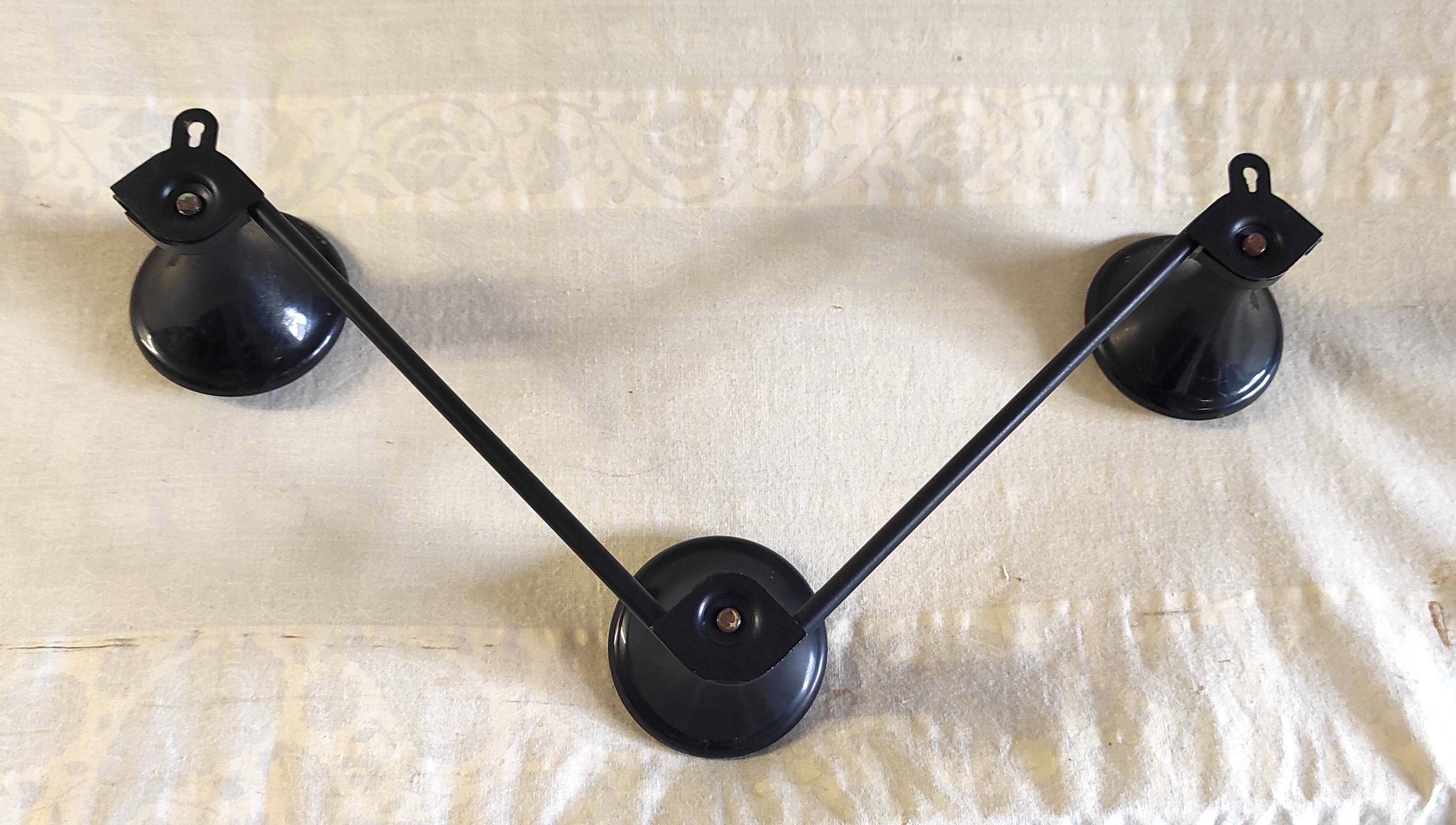 Tri-colour wall coat rack design - 1950s/60s