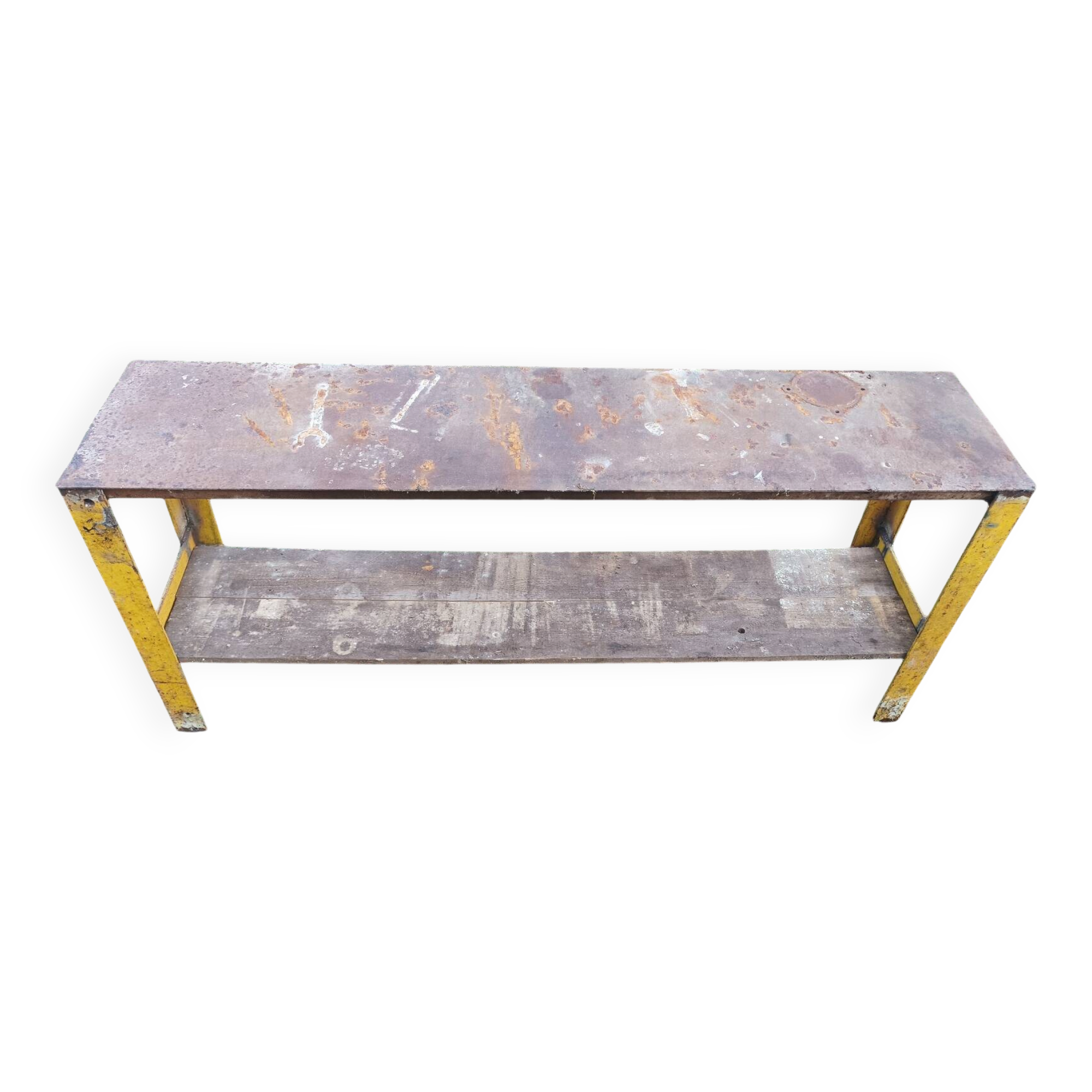 Metal industrial workbench