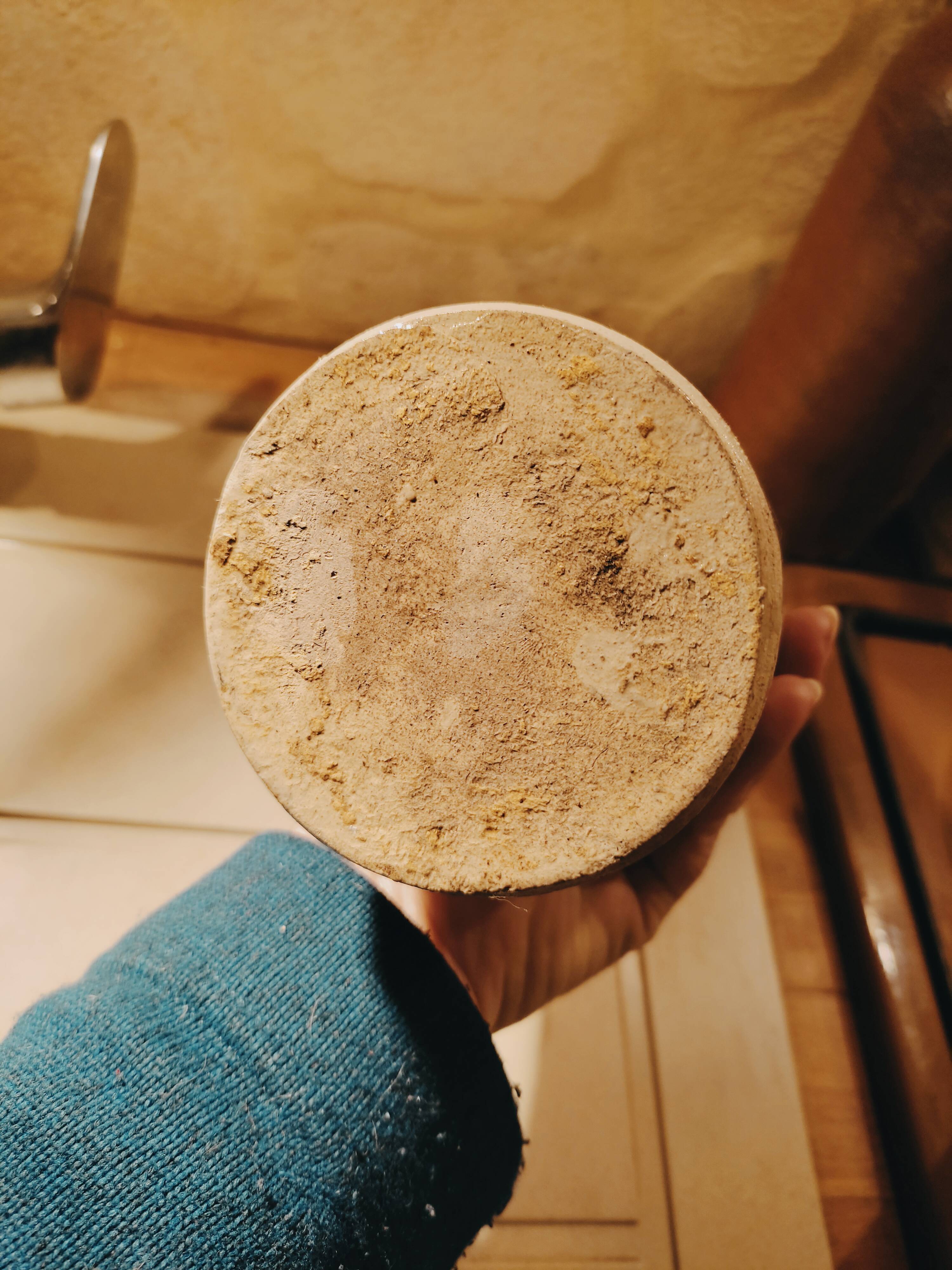 Beige sandstone bottle