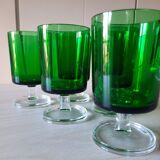 Set of 6 glasses 70s