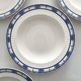 6 antique deep plates English ironstone Mintons Greenore