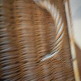 Small wicker suitcase basket 1900