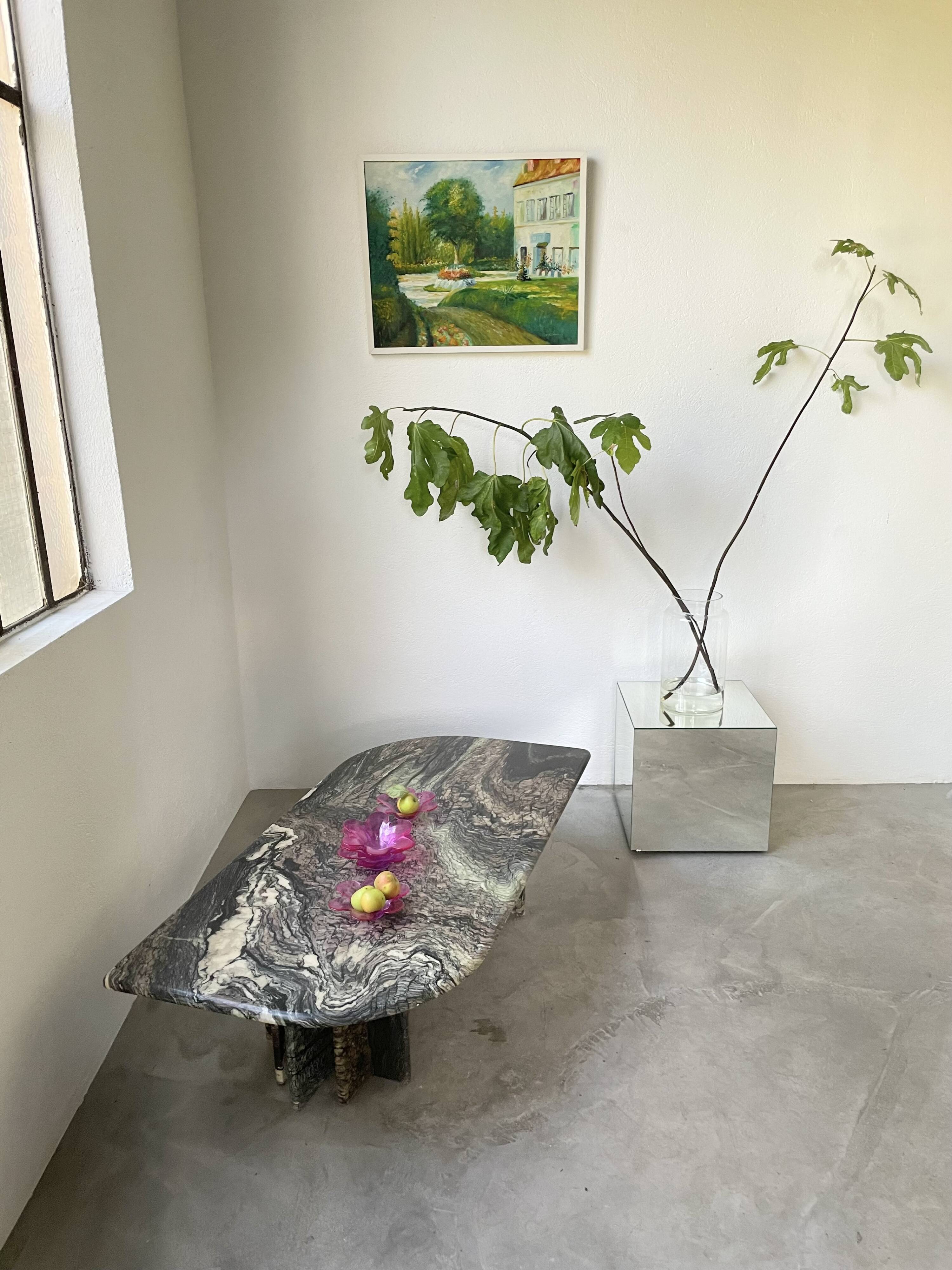 6 pop pink glass cups