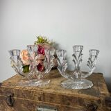 Crystal candle holders