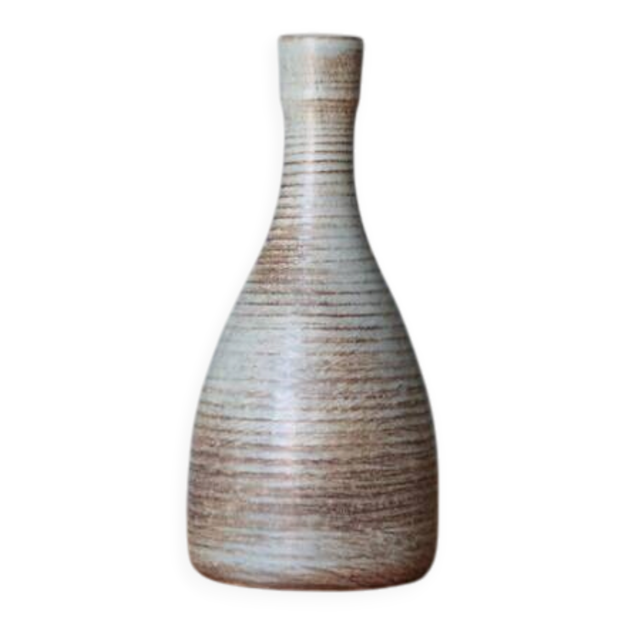 Stoneware vase signed Guy Roland Marcy, flower pot, collection, 70s