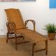 Chaise longue en osier années 30