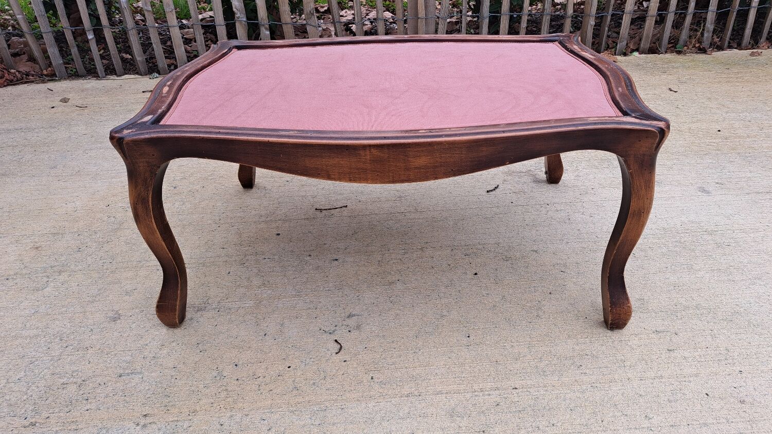 Wood and marble coffee table