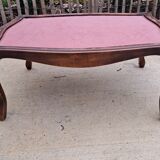 Wood and marble coffee table