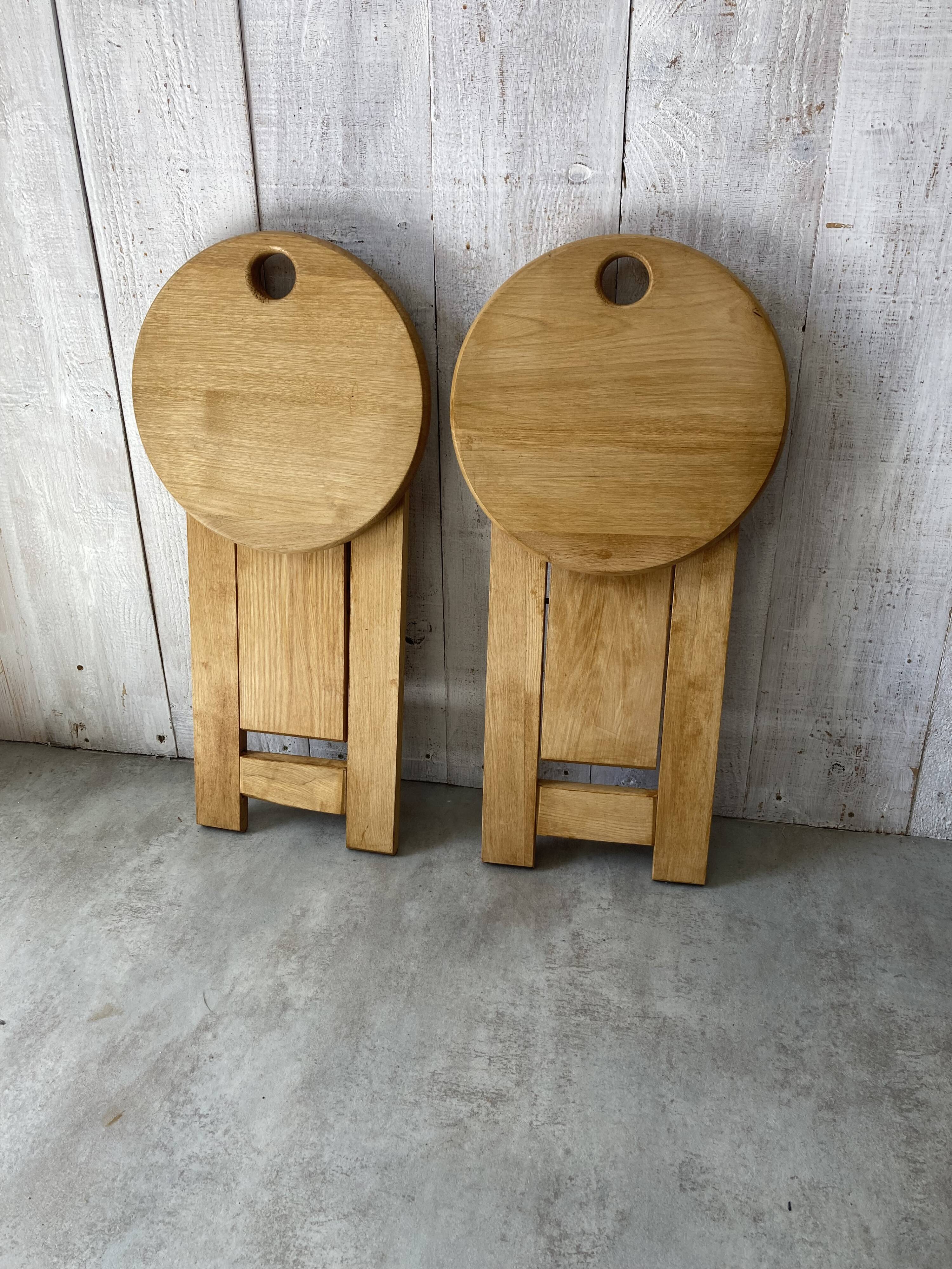 Pair of folding stools