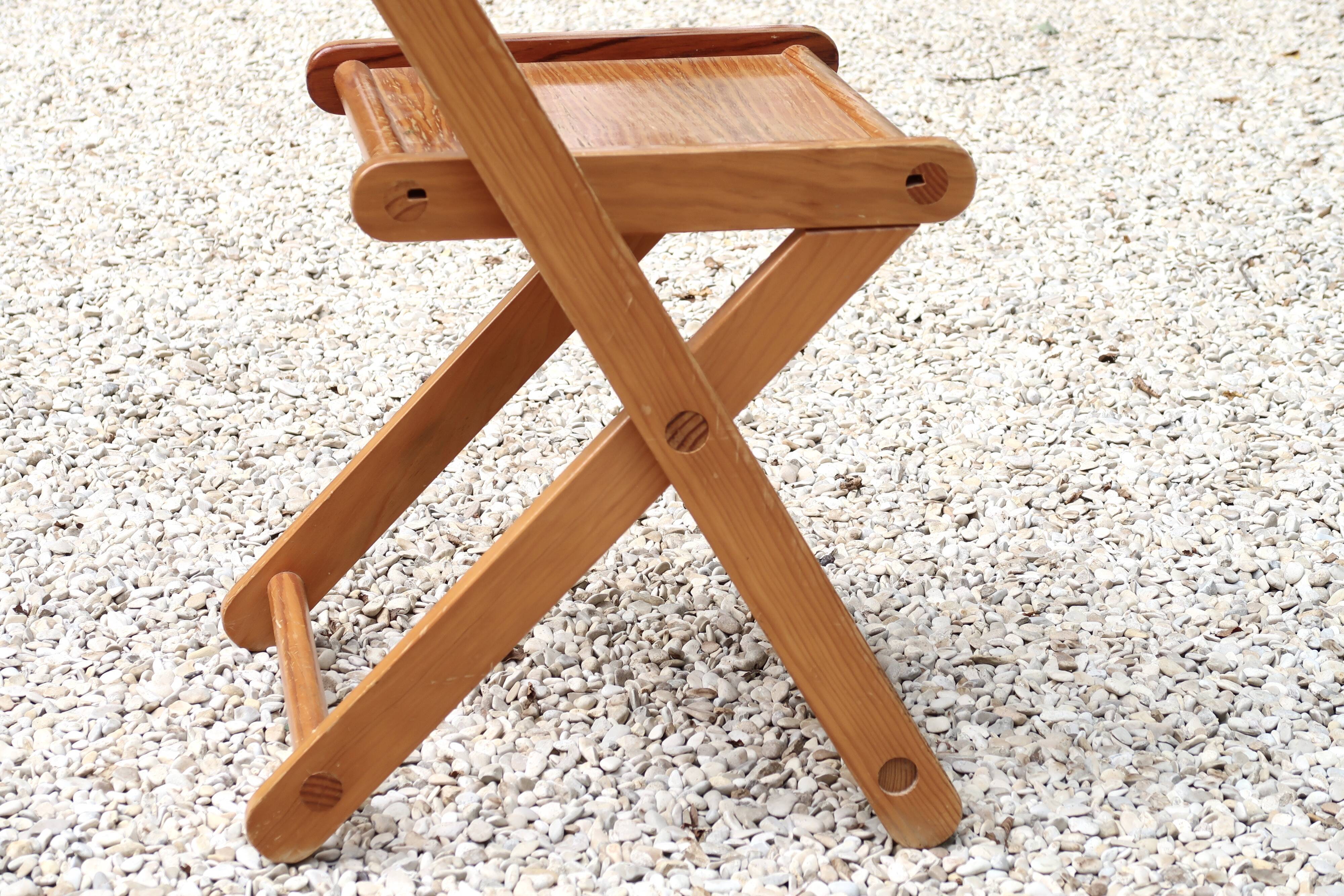 Wooden office chair, 70s
